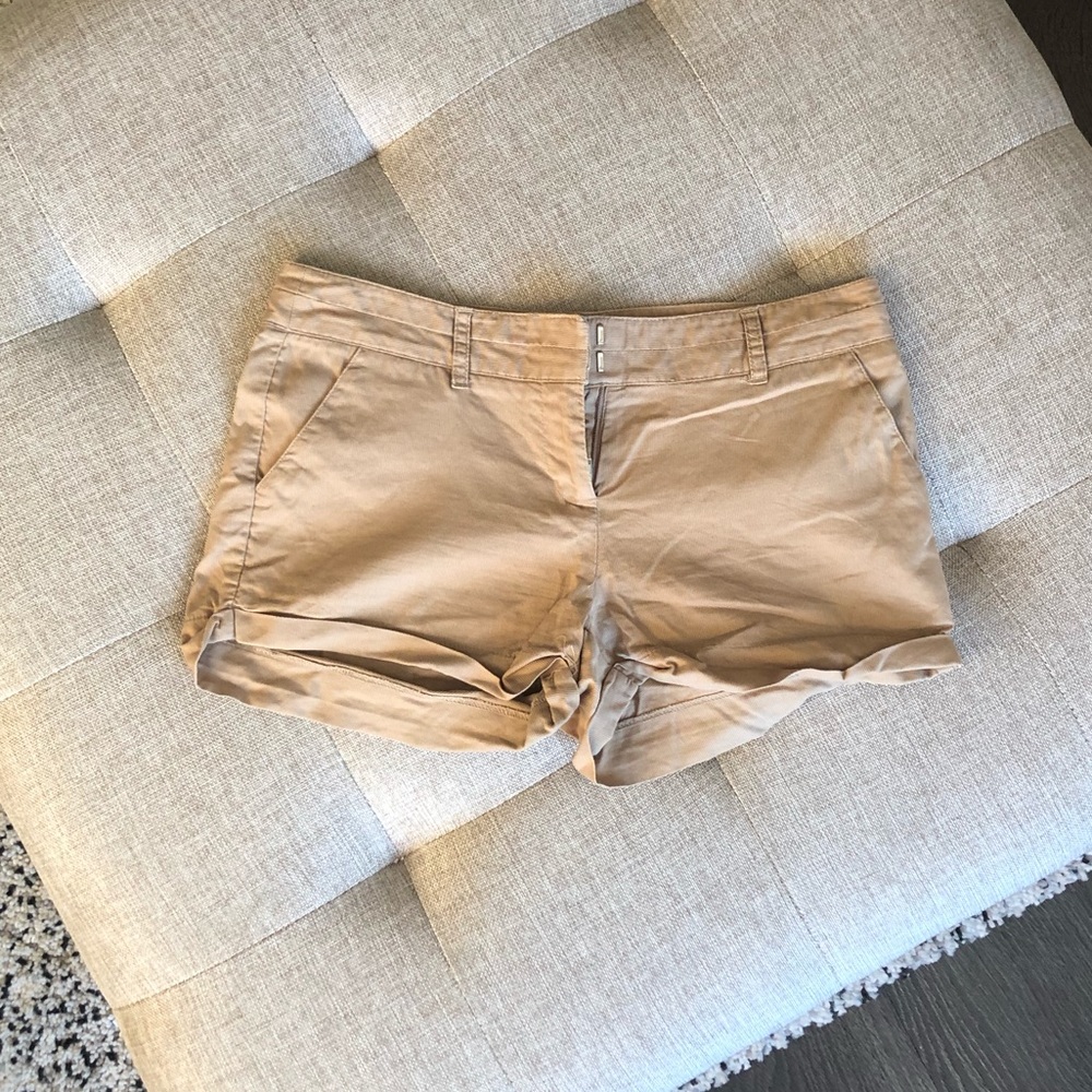 Tan Mini Shorts